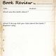 Book Review Template
