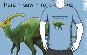 dinosaur tshirt parasaurolophus